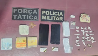 Materiais apreendidos durante ocorrência em São João do Arraial