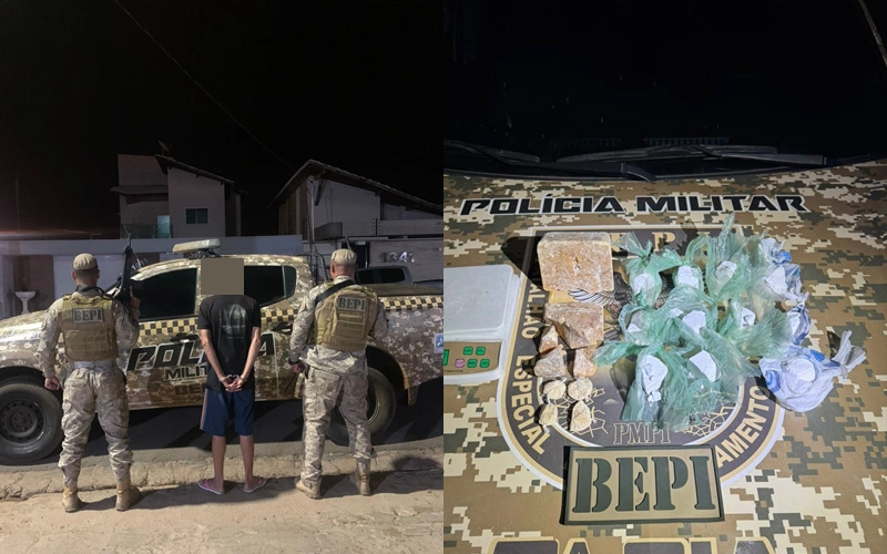 Operação do BEPI prende suspeito de tráfico de drogas em Picos