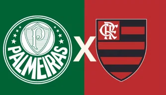 Escudos Palmeiras e Flamengo