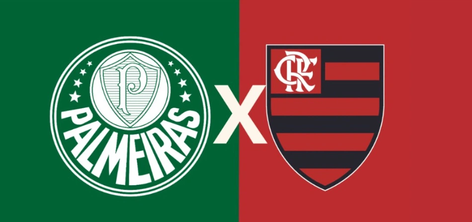 Escudos Palmeiras e Flamengo