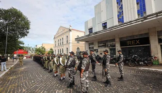 Policiamento no Centro de Teresina