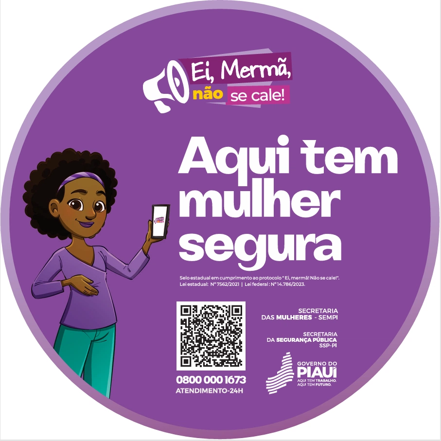 Selo  Aqui Tem Mulher Segura! 