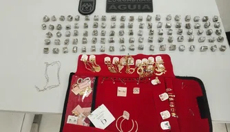 Materiais apreendidos