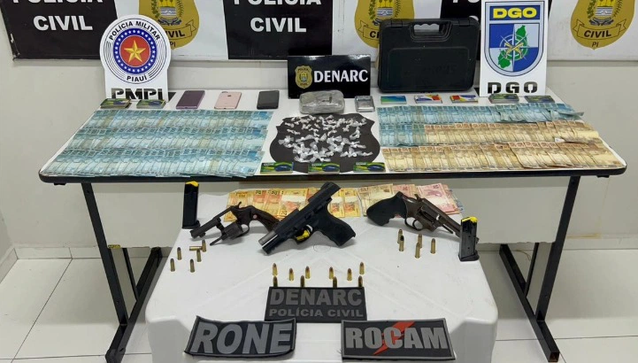 Material apreendido em operação