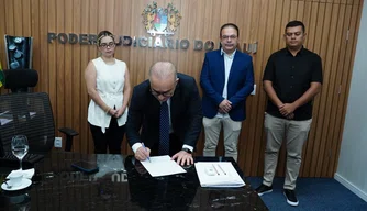 Presidente do Tribunal de Justiça do Estado do Piauí (TJPI), desembargador Aderson Nogueira