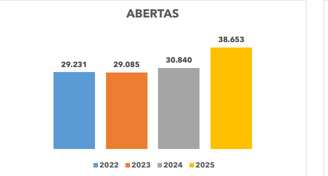 Indicadores da abertura de novas empresas no estado do Piauí