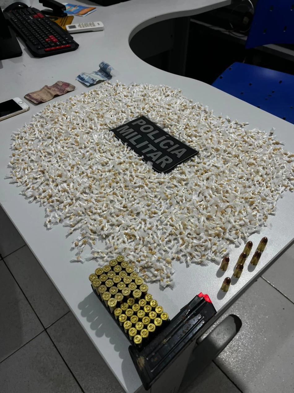 Materiais apreendidos