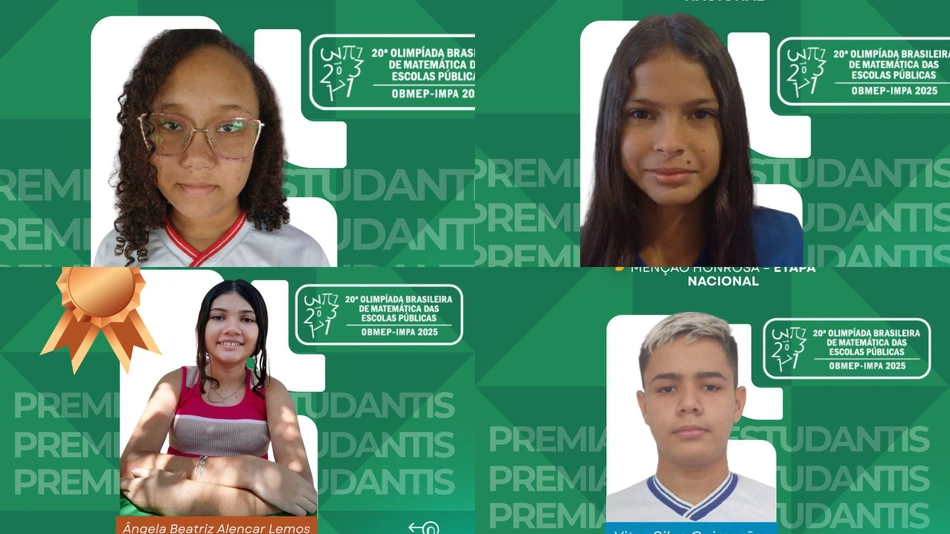 Estudantes da rede municipal de Esperantina ganham menção honrosa na OBMEP