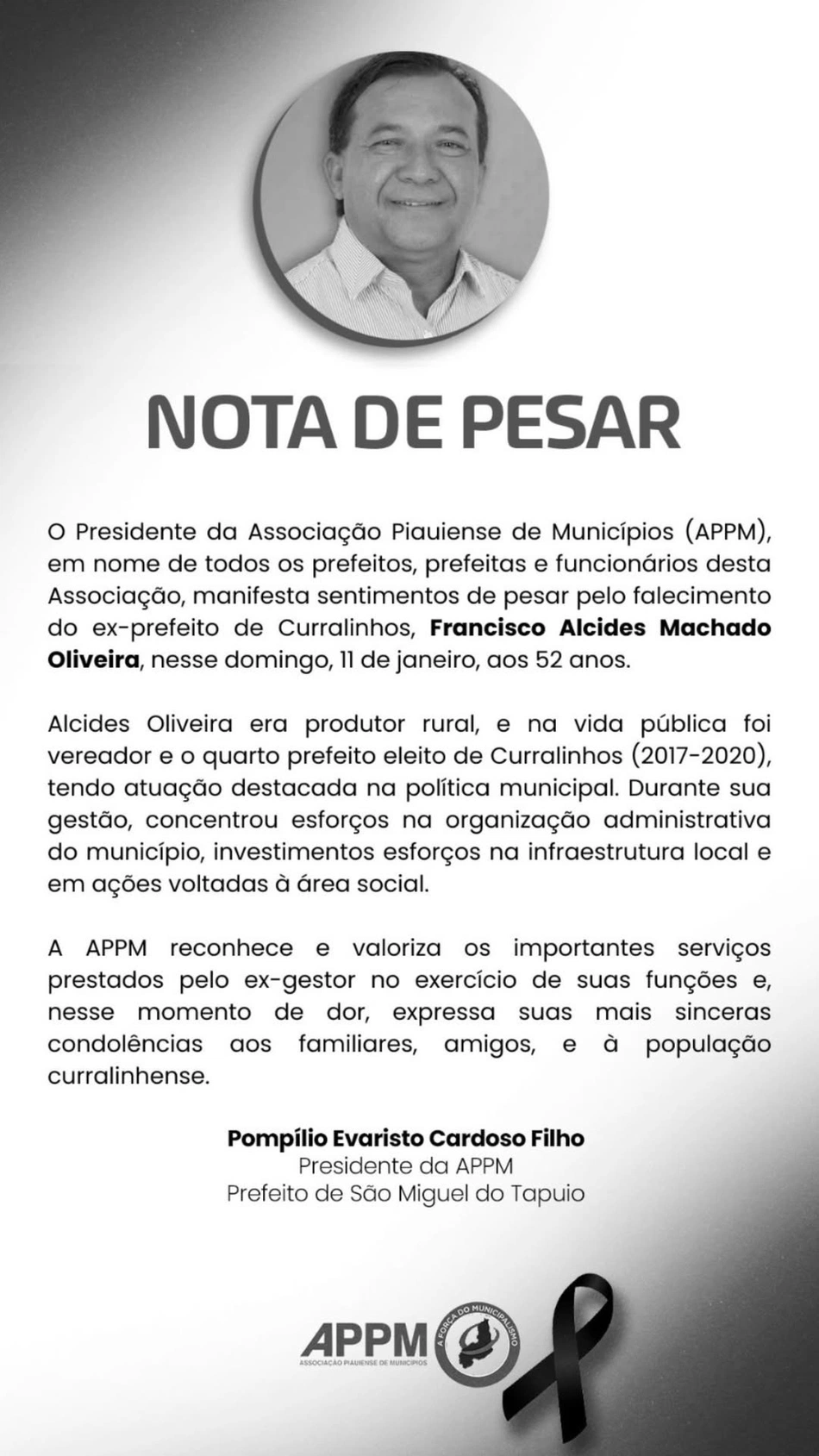 Nota de pesar