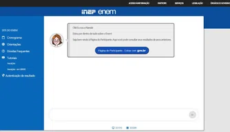 Página do Participante (Inep)