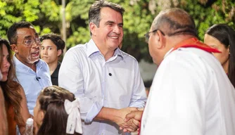 Ciro Nogueira na procissão de São Sebastião