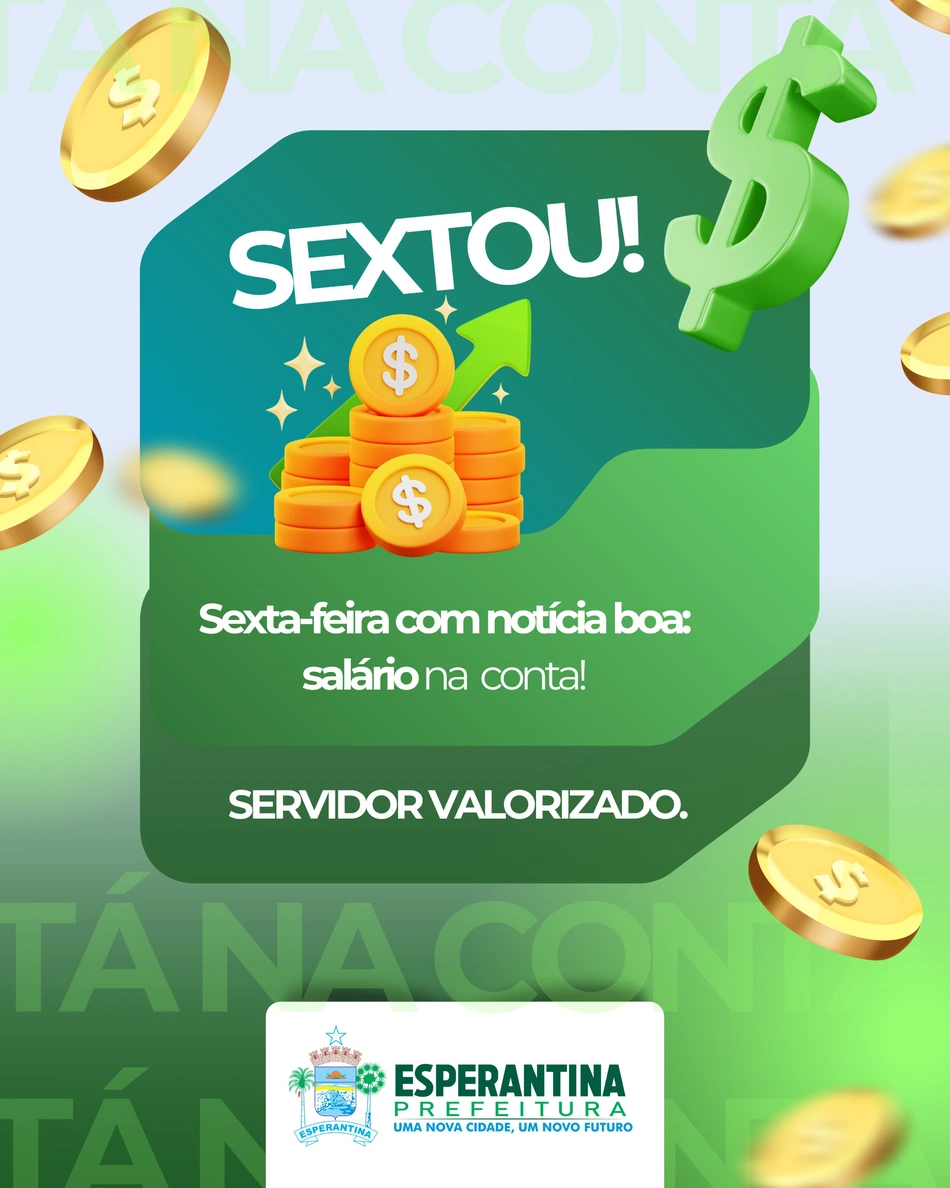 Prefeitura de Esperantina anuncia pagamento de servidores