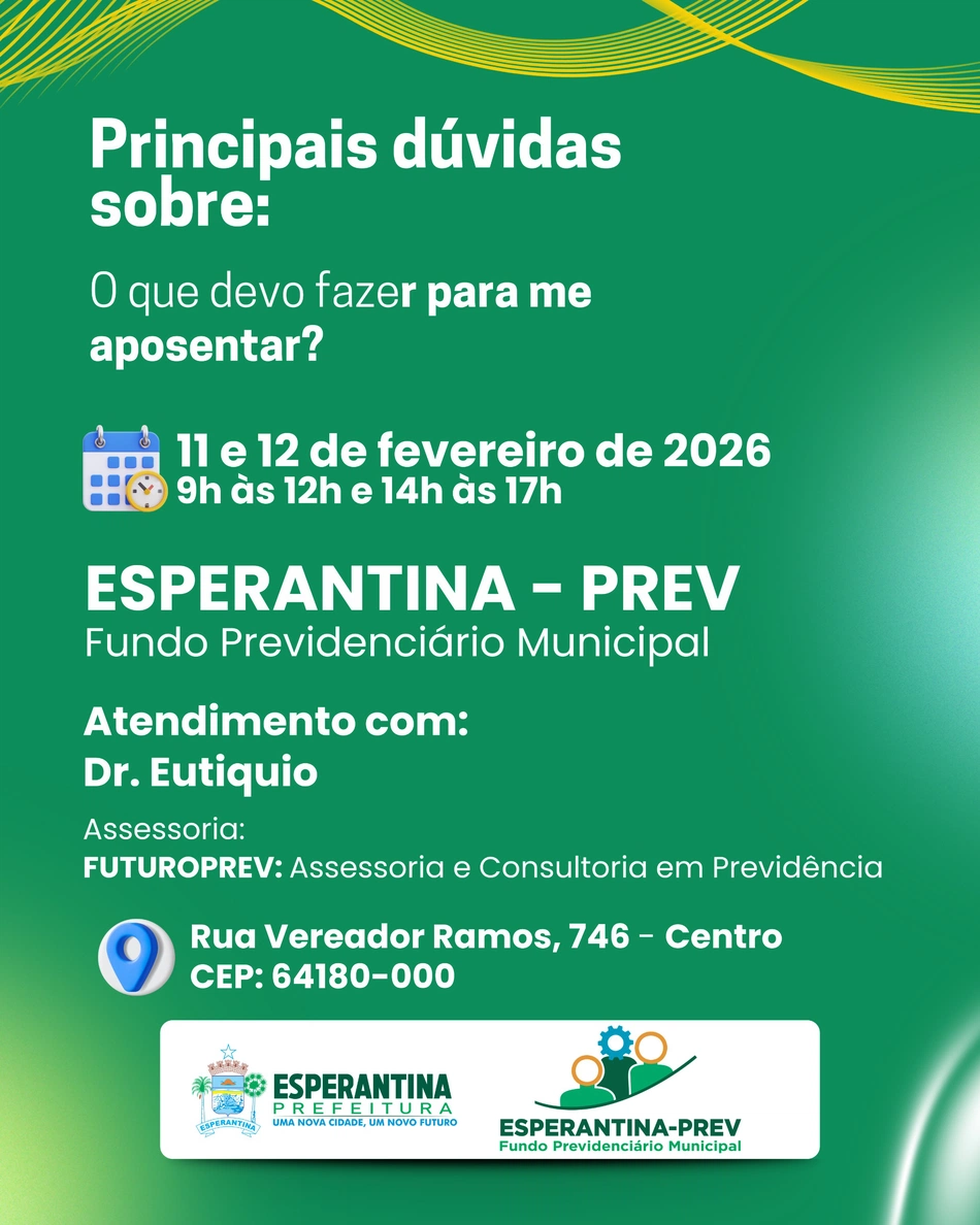 Fundo previdenciário promove atendimento sobre aposentadoria.