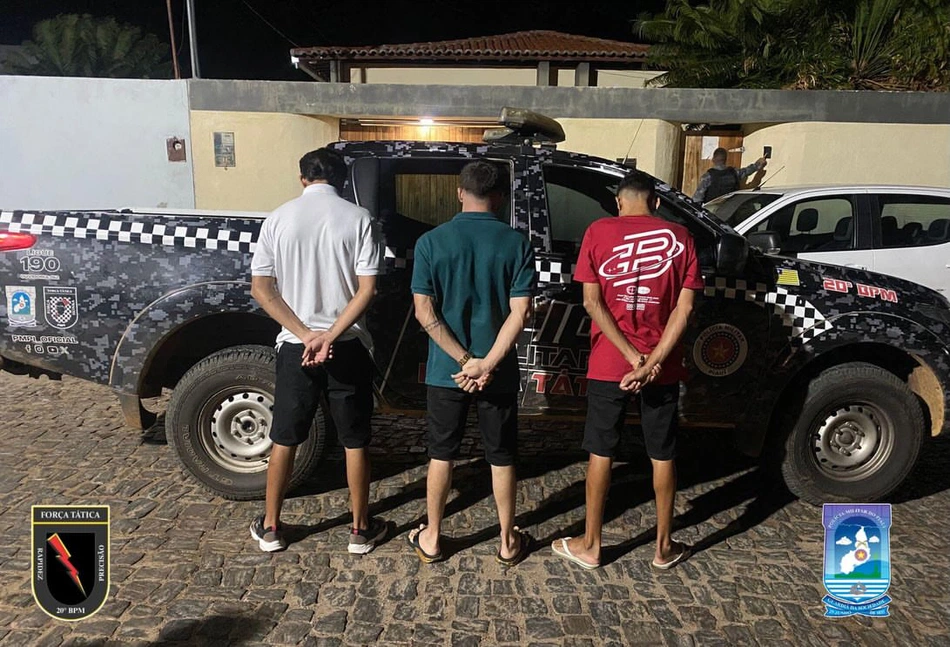 Três jovens são conduzidos pela PM com substâncias em festa de Carnaval