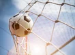Futebol, bola de futebol, rede