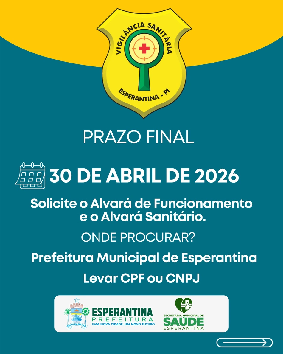 Convocação da Vigilância Sanitária