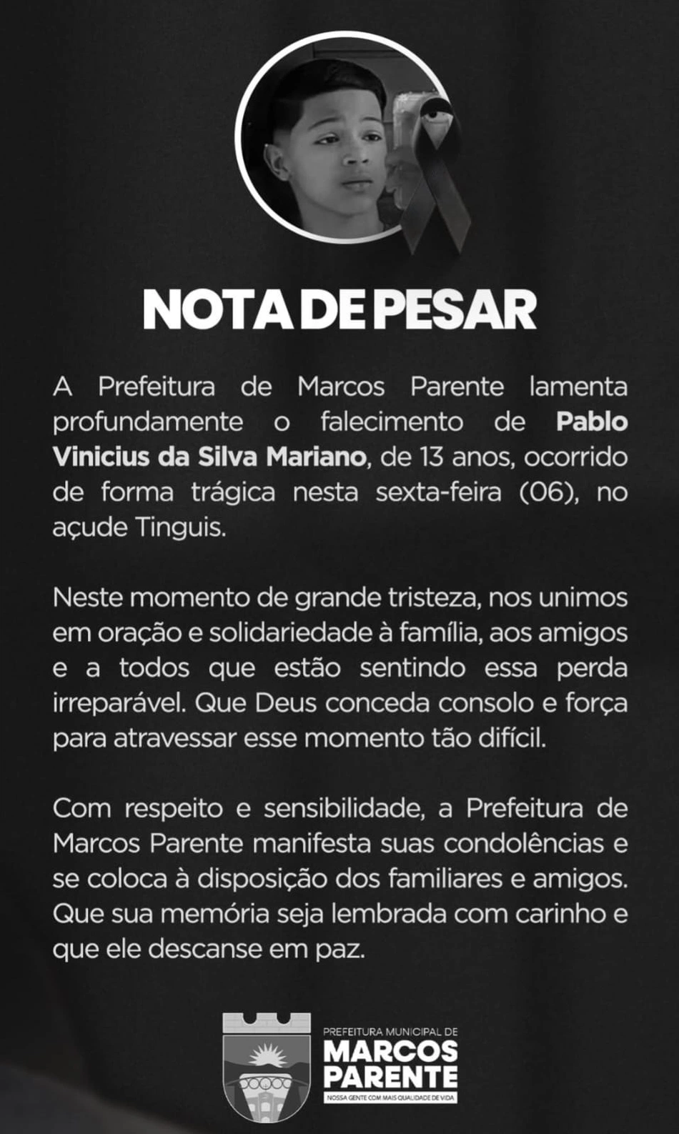 Nota de pesar