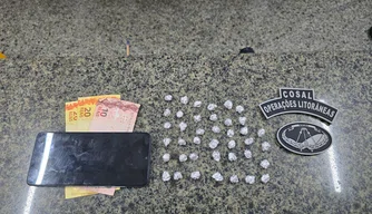 Homem suspeito de tráfico de drogas é preso pela PM