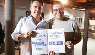 Visitando Passagem Franca para anunciar a construção