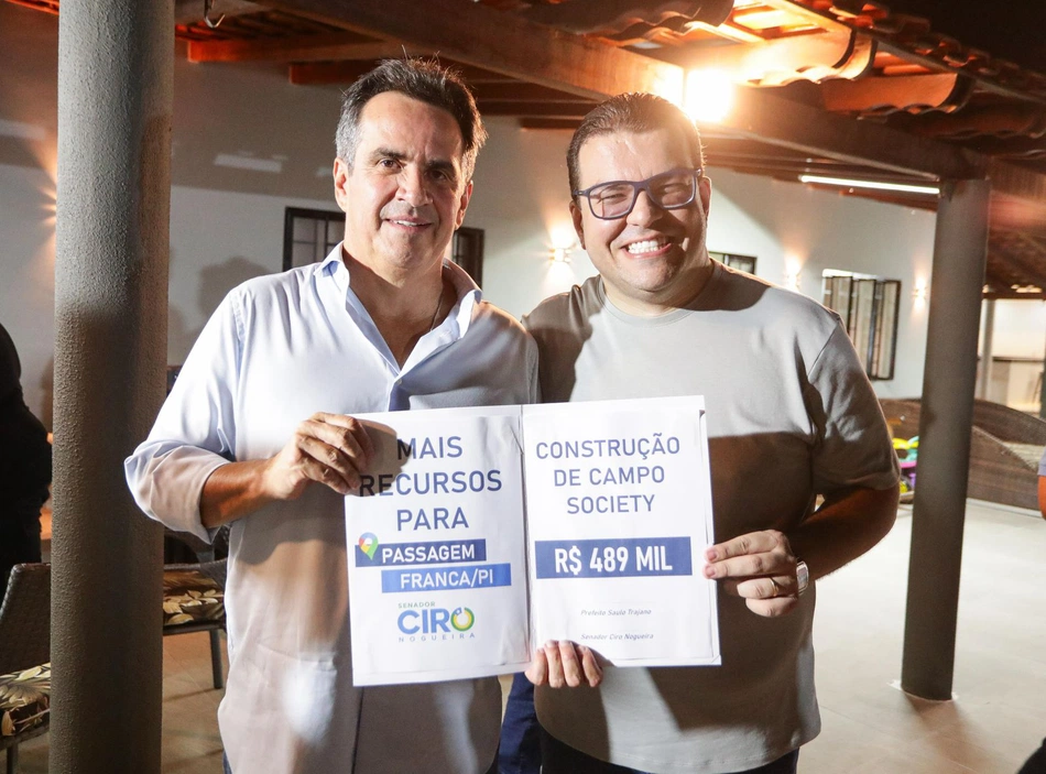 Visitando Passagem Franca para anunciar a construção