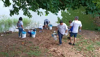 Ação no Lagoas do Norte recolhe 35 kg de lixo