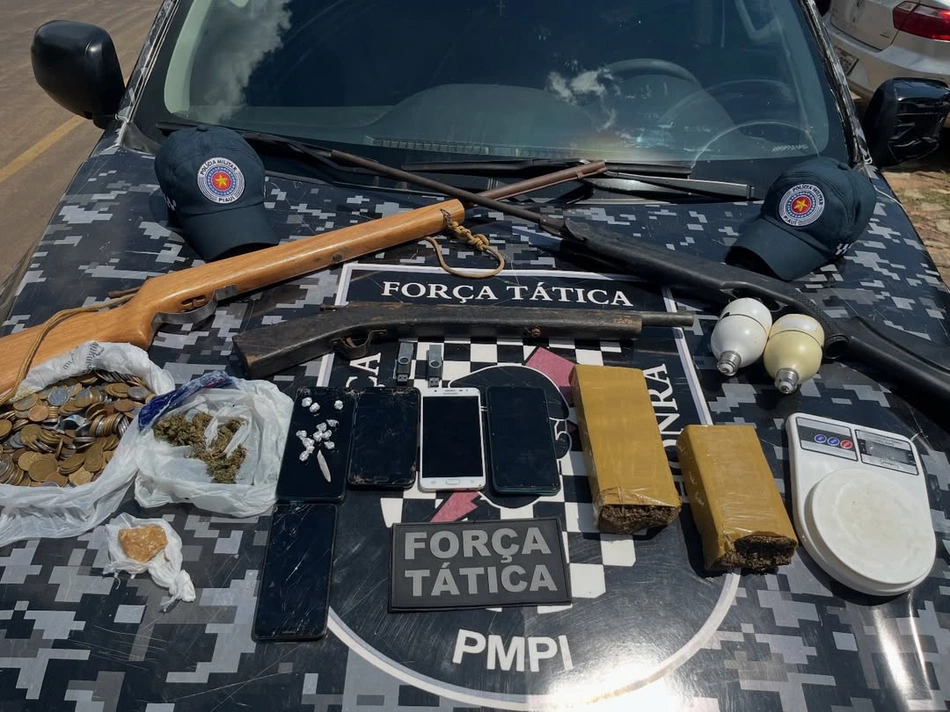 PM prende dois suspeitos de tráfico de drogas em São Raimundo Nonato