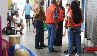 Vistoria no Mercado da Vermelha em Teresina