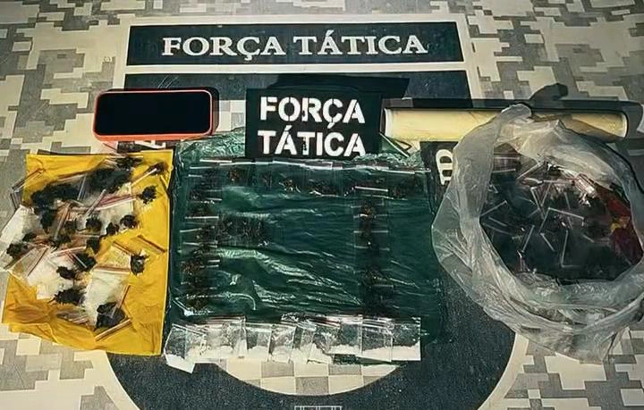 Materiais apreendidos