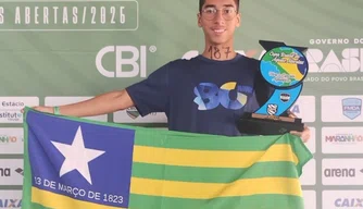 Nadador piauiense conquista medalha de ouro e garante vaga para os Jogos da Juventude 2026