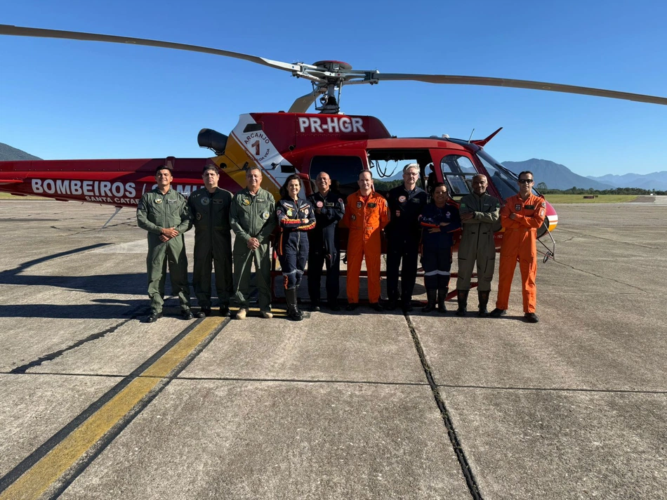 Representantes da saúde no Piauí estudam modelo de resgate aeromédico de Santa Catarina