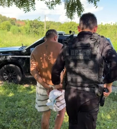 Operação policial prende foragido da Justiça com grande quantidade de drogas em Teresina