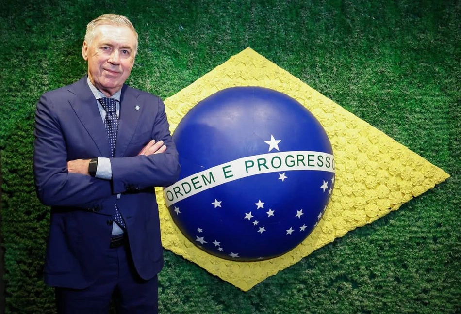 Técnico da seleção brasileira Carlo Ancelotti