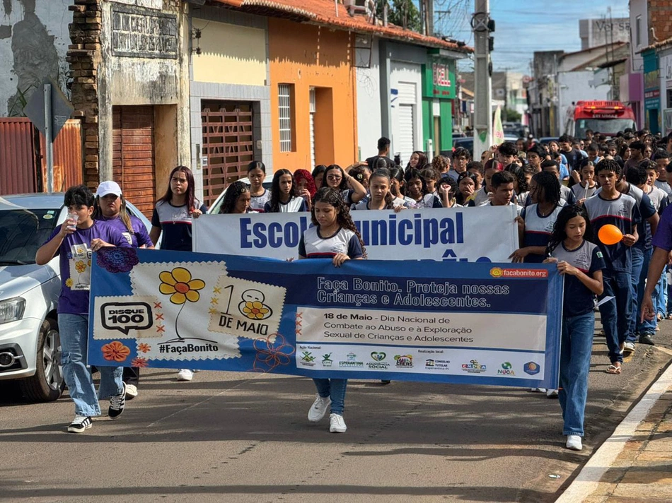 Esperantina realiza mobilização no Dia Nacional de Combate ao Abuso e Exploração Sexual de Crianças