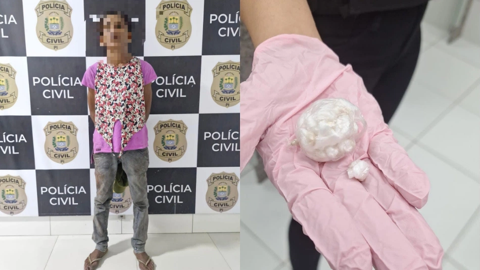 Operação policial resulta em prisão e apreensão no Centro de Teresina