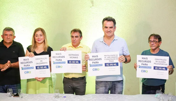 Brasileira inaugura obra e recebe R$ 1,2 milhão em recursos anunciados por Ciro Nogueira durante visita