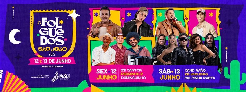 Folguedos São João reúne comemorações de junho nesta sexta e sábado, em Teresina