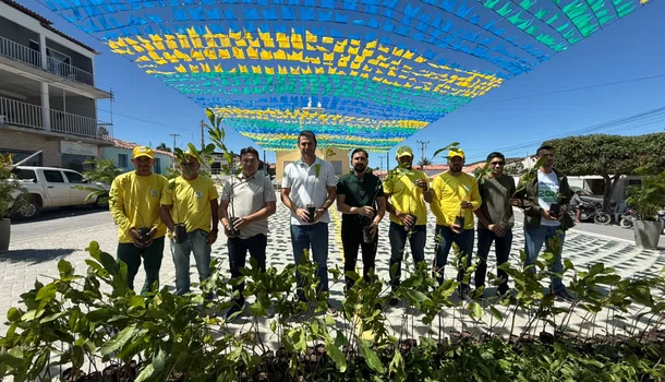 Secretária do Meio Ambiente distribui 9 mil mudas frutíferas e nativas em quatro municípios piauienses