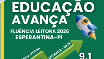 Educação de Esperantina apresenta avanços expressivos nos índices de fluência leitora