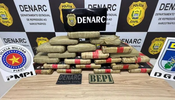 Polícias do Piauí apreendem 20 quilos de maconha durante ação no Maranhão