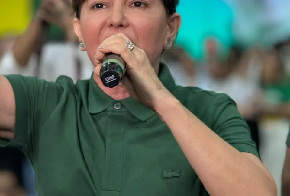 Ginásio Dídimo de Castro fica lotado durante lançamento das pré-candidaturas de Themistocles Filho e Marco