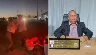 Vice-presidente da Câmara de Baixa Grande do Ribeiro é conduzido à delegacia após ser acusado de agredir m