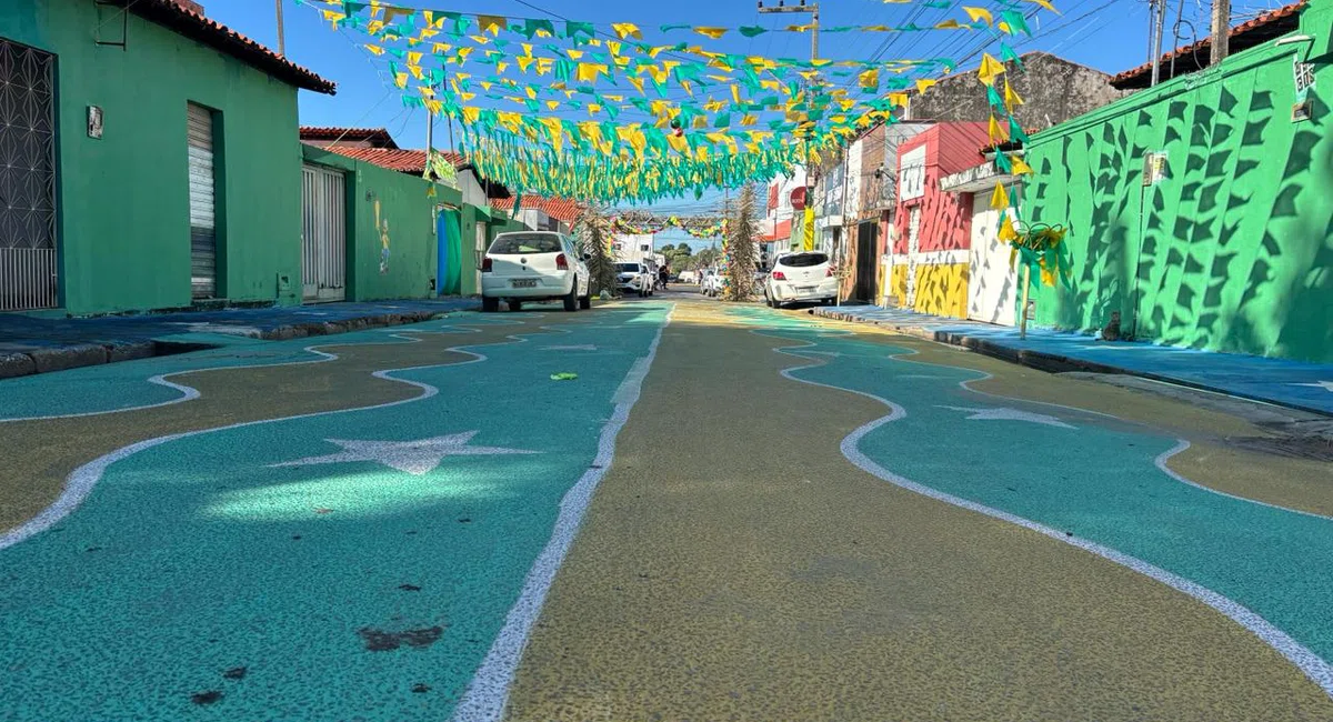 Rua da Copa do bairro Dirceu I