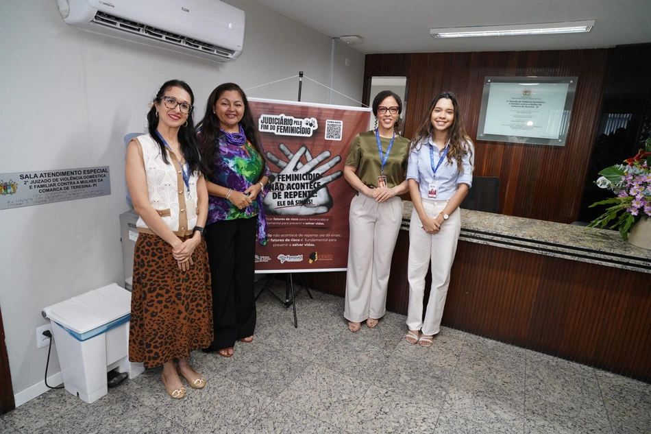 Fórum de Teresina recebe exposição itinerante  Judiciário pelo Fim do Feminicídio 