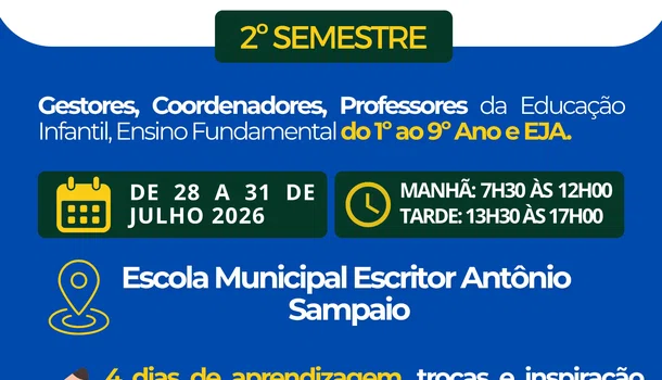 Jornada Pedagógica 2026 mobiliza rede municipal de ensino em Esperantina