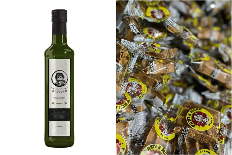 Azeite da marca San Oliveto e doces da Fatti a Mano