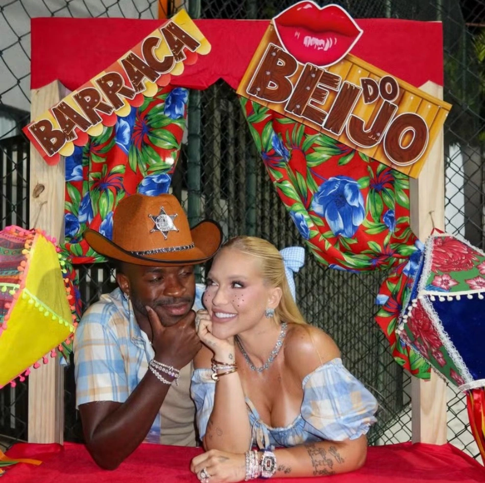 Virgínia e Vinícius Júnior