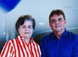 médica Lúcia Santos e Jorge Lopes, presidente do PSDB