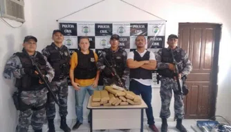 Ação conjunta das Polícias Civil e Militar na apreensão de drogas no Piauí