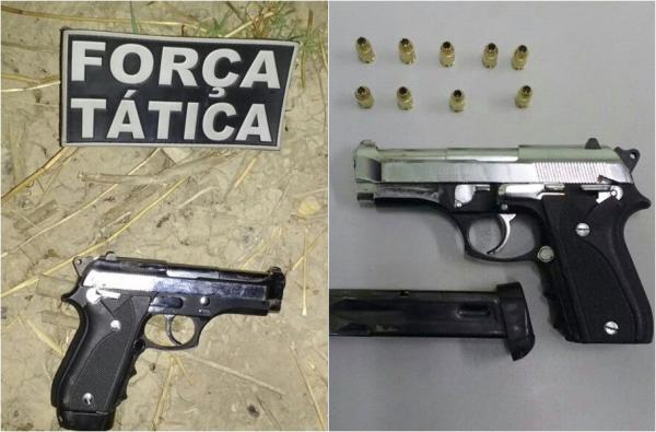 Armas apreendidas(Imagem:Reprodução)