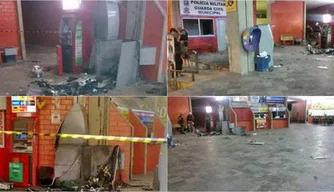 Bando explode caixa eletrônico na rodoviária de Parnaíba